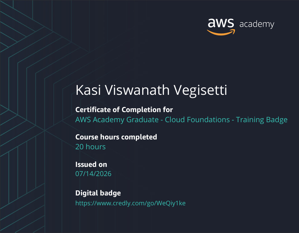 AWS Academy Graduate - Cloud Foundations