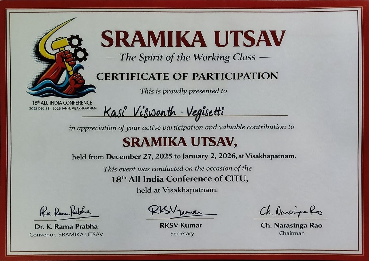 Sramika Utsav CITU Conference